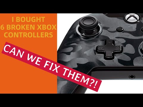 I bought 6 BROKEN Xbox One Controllers.   Can I fix them??! - PART 1