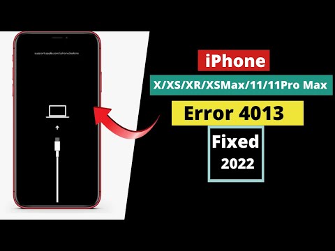 iPhone XS/XS Max/XR/11/11 Pro Max Error 4013 fix! iPhone Restart on Apple logo fix.