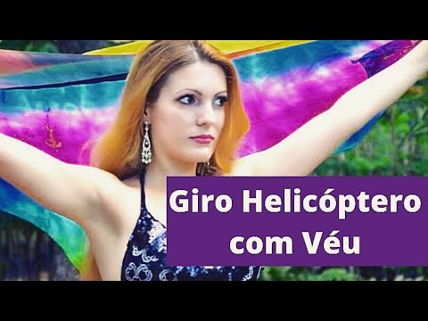 Dança do Ventre Giro Helicóptero com Véu