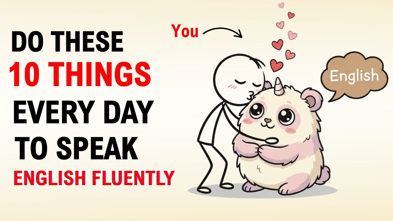 Do These 10 Things Every Day to Speak English Fluently | English Tips