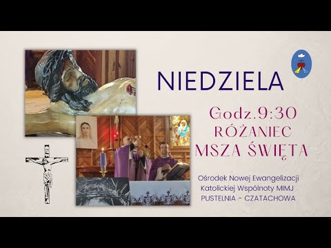 Różaniec, Msza Święta, Modlitwa Charyzmatyczna. Transmisja Online.  02.04.2023 r. Godz. 09:30