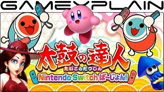 All Nintendo Songs in Taiko Drum Master for Switch (Jump Up, Super Star!, Kirby, & Splatoon 2!)