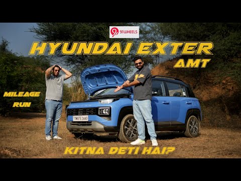 Hyundai Exter AMT City Mileage Run With 2 Drivers || Kitna Deti Hai?
