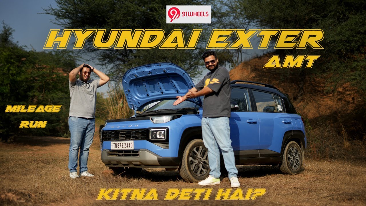 Hyundai Exter AMT City Mileage Run With 2 Drivers || Kitna Deti Hai?
