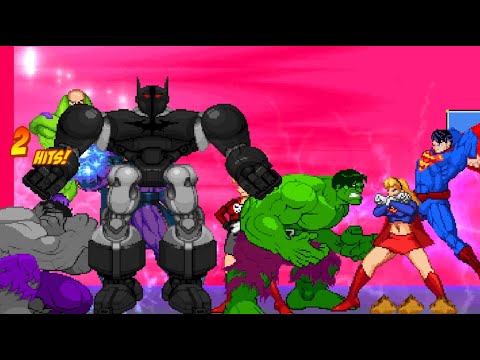 Magneto, Kal-El, Batman, andSupergirl vs Powerscaling Hulk, Hulk, Lex Luthor, and RL Supergirl