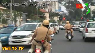 preview picture of video 'Ho Chi Minh City, Saigon - Vietnam - Escorted by the Police for the AIG 3'