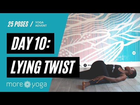 How To Do Lying Twist - Supta Matsyendrasana Tutorial | MoreYoga