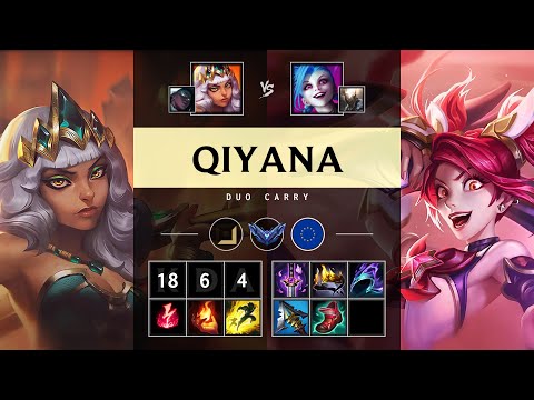 Qiyana ADC vs Jinx: Godlike - EUW Diamond Patch 14.24