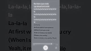 smile [at first, when i see you cry, yeah, it makes me smile..] - lily allen (sped up)┊serein.