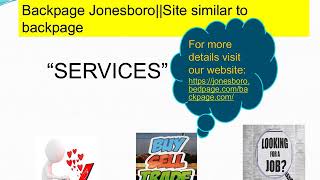Backpage Jonesboro || Alternative to backpage.
