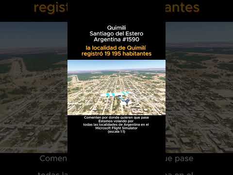 Quimili, Santiago del Estero desde el Microsoft Flight Simulator #quimili #santiagodelestero #Msfs