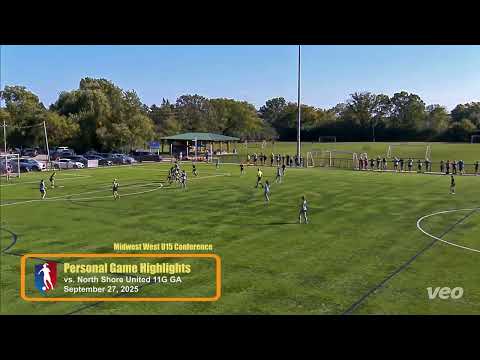 Personal Game Highlights vs. North Shore United 11G GA (2025.09.27)