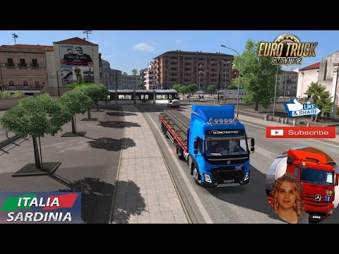 Euro Truck Simulator 2 (1.35 Beta) Sardegna Italy DLC Olbia to Sassari Volvo FMX + DLC's & Mods