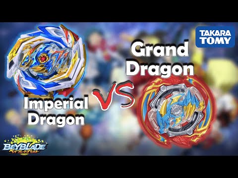 BATALHA BEYBLADE Grand Dragon VS Imperial Dragon - Beyblade Burst