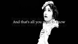 Regina Spektor- Older and Taller (Lyrics)