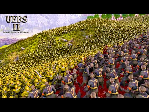 16000 Elf Warrior No Shields VS 15000 Nazi Zombies Ultimate Epic Battle Simulator 2  UEBS 2