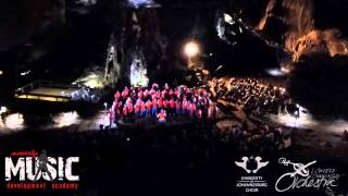 UJ Choir at Sudwala Caves perform O Filii et Filiae Composed by Ivo Antognini