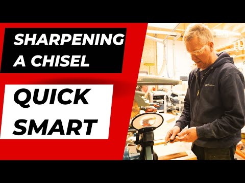 Simple chisel sharpening.