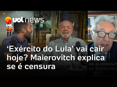 ‘Exército do Lula’ vai ficar fora do ar hoje? Maierovitch explica se decisão do TSE é censura