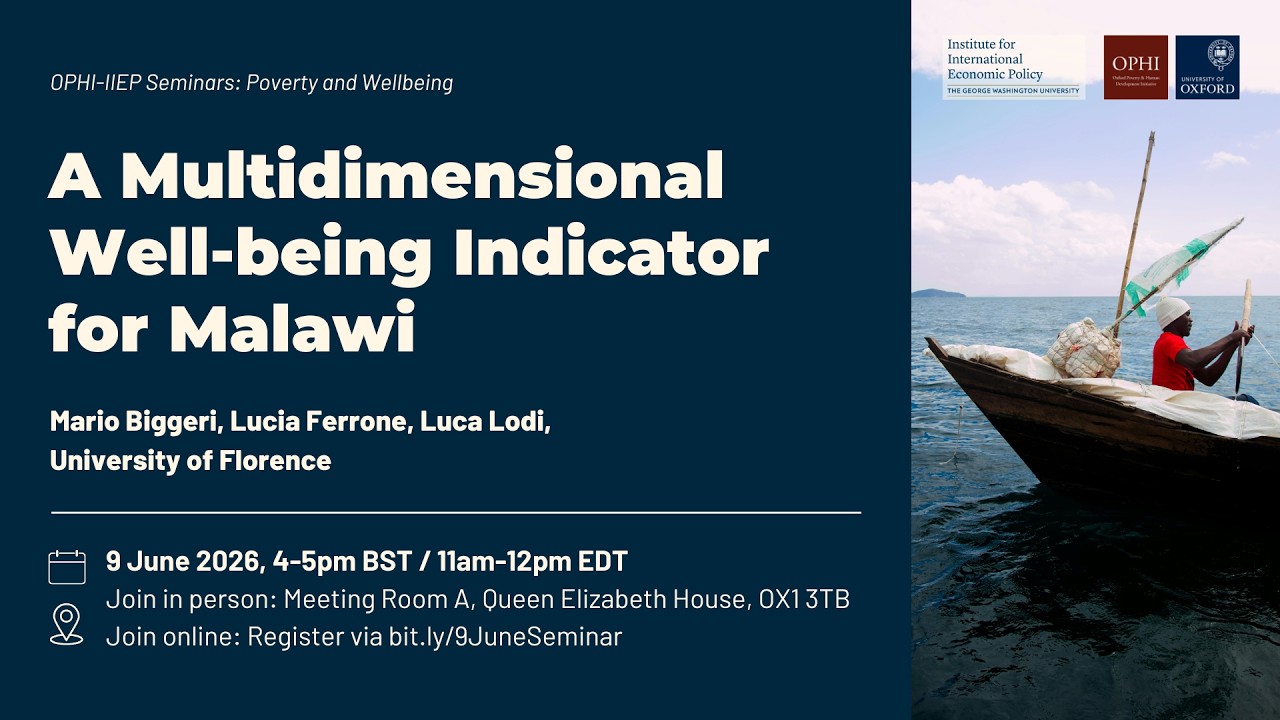 A Multidimensional Well-being Indicator for Malawi