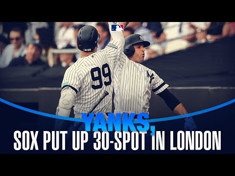 Yankees and Red Sox combine for 30 runs in London