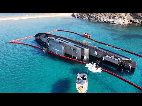 super yacht 007 sinks in greece