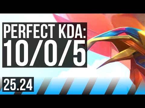 ANIVIA vs KATARINA (MID) | Perfect KDA: 10/0/5 | KR Master | 25.24