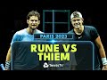 Holger Rune vs Dominic Thiem ENTERTAINING Match Highlights | Paris 2023