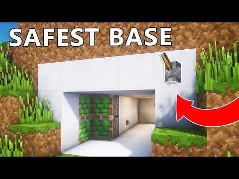 The Most SAFEST Secret Mountain Base in Minecraft!