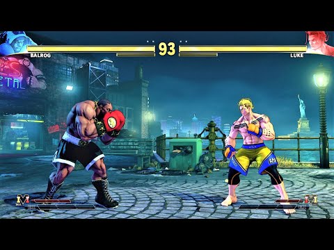 Balrog vs Luke (Hardest AI) - Street Fighter V