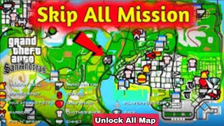 How to Unlock Full Map and Skip All Missions in GTA SA on Android in HINDI 2023 || Star Of Lex