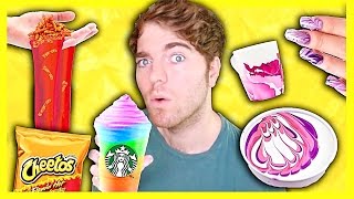TRYING DUMB DIYS! - HOT CHEETO SLIME, WATERMARBLE, & RAINBOW FRAPPUCCINO