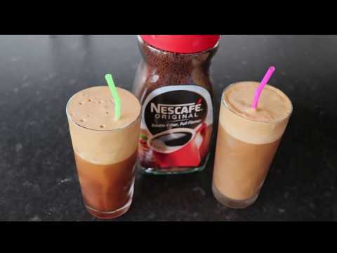 How to Make Cold Coffee | Iced Nescafe Frappe | A&A Homemade