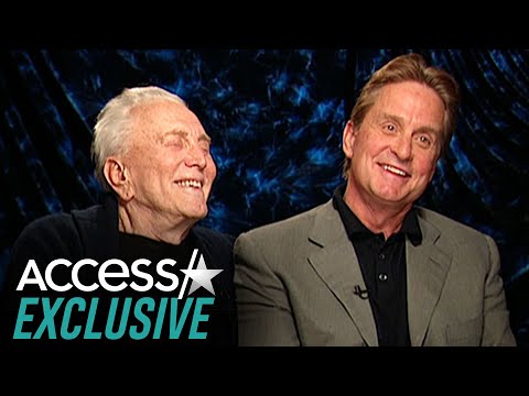 Watch Kirk Douglas & Michael Douglas' Sweet Father-Son Bond In 2003 Interview