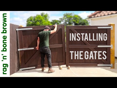 This Could Get Interesting...!!  Gate Hanging