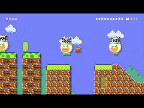 Thwomp invasion by Falcon321 🍄 Super Mario Maker 2 #aiv 😶 No Commentary