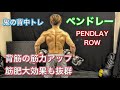 忘れられがちな優秀種目ペンドレーロウ‼Pendlay Row