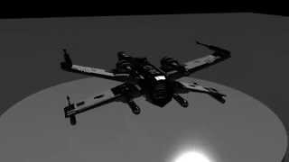 Black X-Wing 3D Model