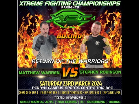 Stephen Robinson vs Matthew Warren at XFC 4 - Return Of The Warriors