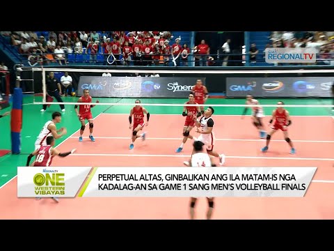 One Western Visayas: Perpetual Altas, ginbalikan ang kadalag-an sa game 1 sang Volleyball finals