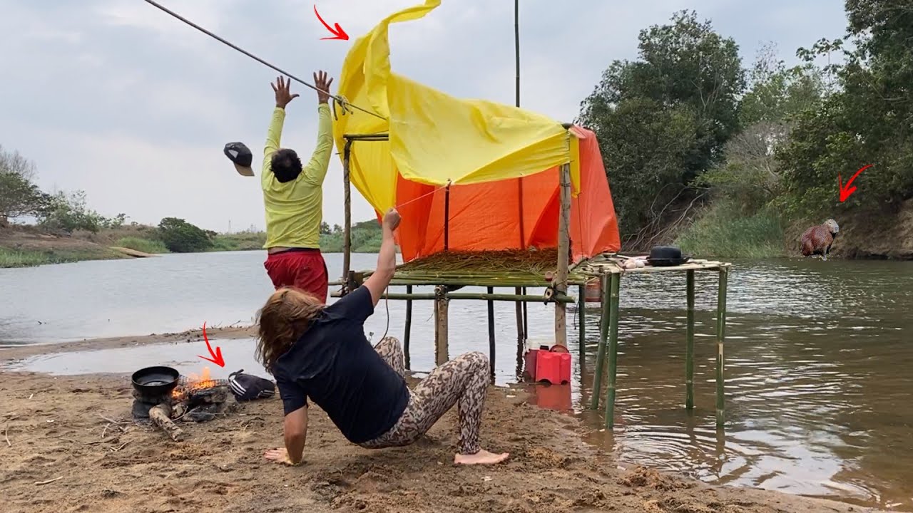 ACAMPAMENTO SERIA NORMAL ATE ENTRAR O VENTO FORTE, FOI ESPANTOSO DURANTE O DIA IMAGINA AO ANOITECER.