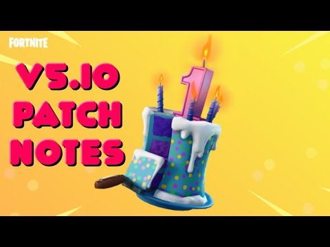 FORTNITE'S 1ST BIRTHDAY - PATCH NOTES V5.1 BREAKDOWN! PLAYGROUND AND NEW SMG! #Fortnite1st