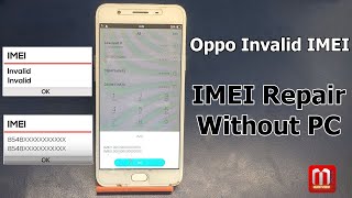 OPPO F1s A1601 IMEI (NULL) IMEI Repair Without Root, NO PC