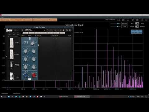 Lindell 80's 1073 EQ vs Slate Digital FG-N- Harmonic Analysis(Plugin Doctor) @5Khz sine wave