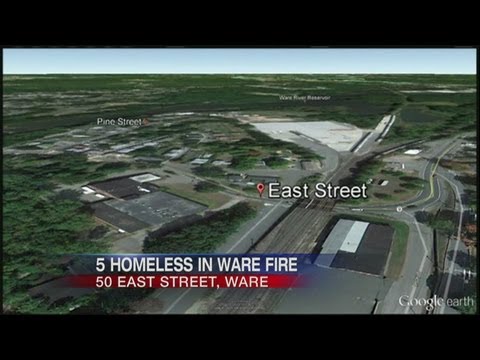 Route 9 reopened in Ware after house fire