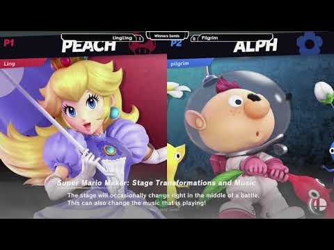 Smash Ultimate: LingLing (Peach) V Pilgrim (Olimar) - Synthesis 3 Tournament SSBU