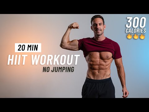 20 MIN FULL BODY HIIT WORKOUT - NO JUMPING - No Equipment, No Repeats