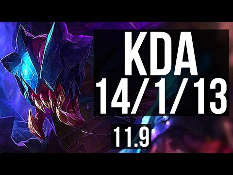 REK'SAI vs UDYR (JUNGLE) | 14/1/13, Legendary, 2.0M mastery, 700+ games | EUW Challenger | v11.9