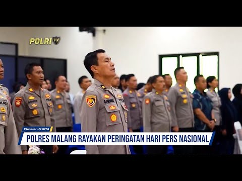POLRES MALANG GELAR PERINGATAN HARI PERS NASIONAL