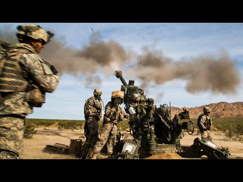 Black Falcon Paratroopers Fire M777 Howitzer | US Army Video | MFA